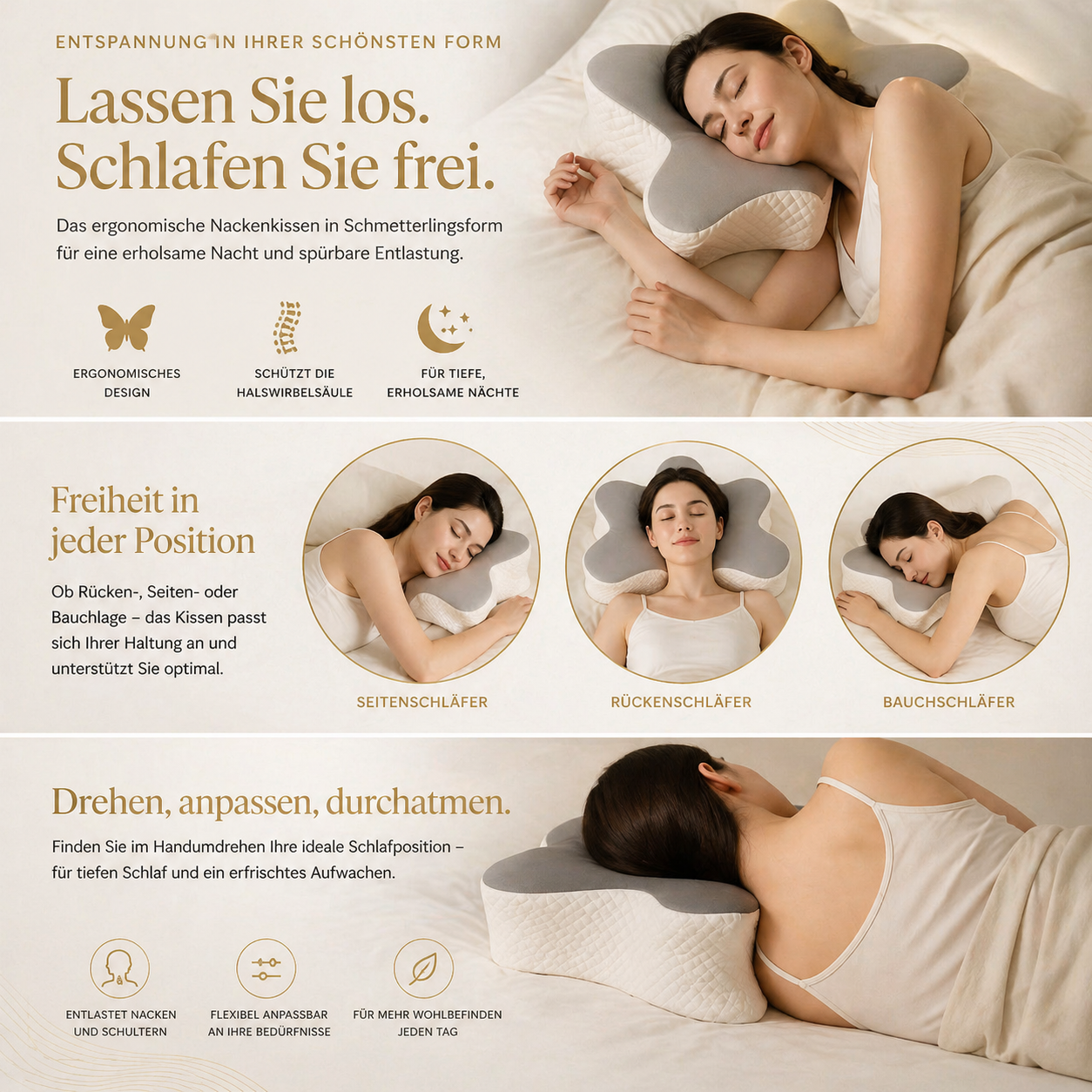 Kühl-Nackenkissen gegen Schwitzen & Nackenschmerzen