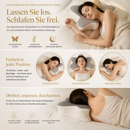 Kühl-Nackenkissen gegen Schwitzen & Nackenschmerzen