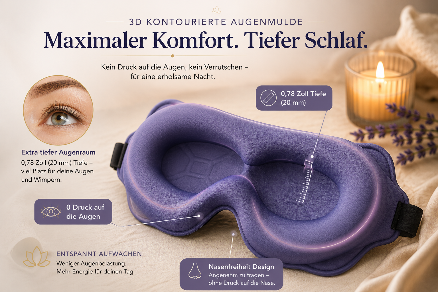 Calmora 3D Schlafmaske