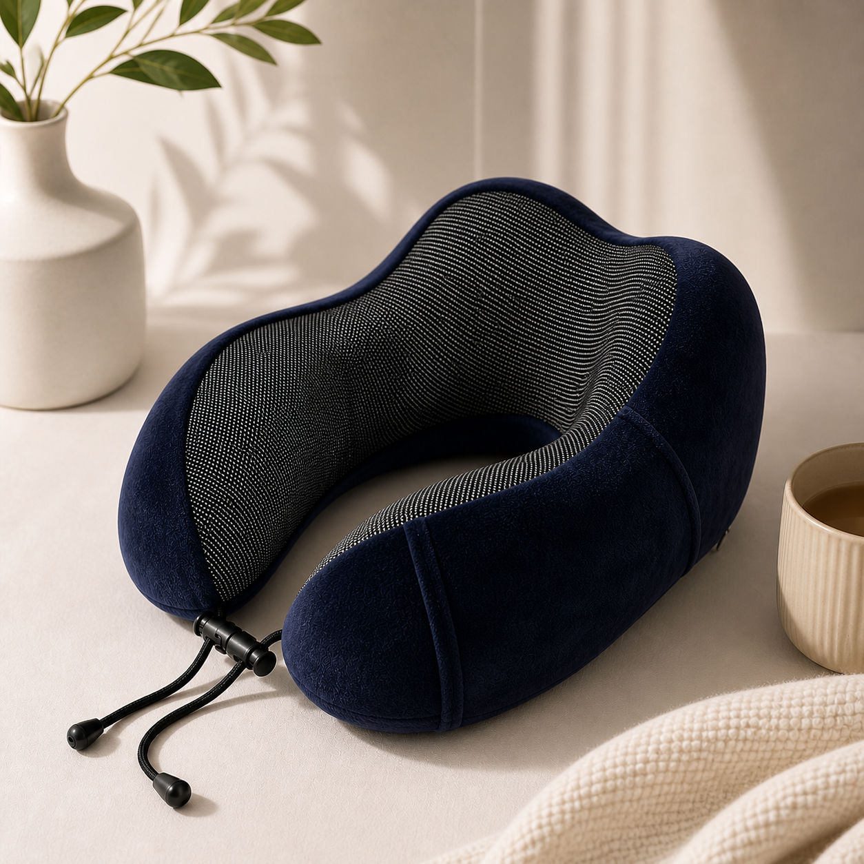Memory Foam Nackenkissen mit ergonomischer 360° Nackenstütze