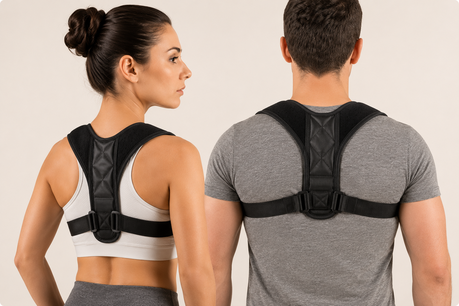 Back Posture Correction Belt Hunchback Corrector Adult Men and Women Sitting Posture Correction Belt Shoulder Straight Back